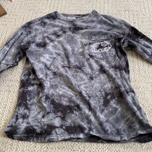 Black Tie Dye Ivory Ella Shirt